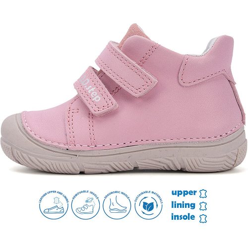 D.D.Step Rózsaszín baba cipő