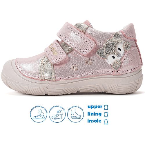 D.D.Step Rókás rózsaszín kislány cipő