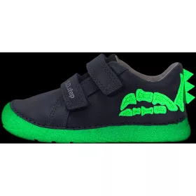 D.D.Step Dínócsontos éjkék fluoreszkáló kisfiú cipő