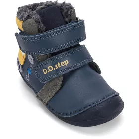 D.D.Step Első lépés Darus sötétkék bélelt baba cipő
