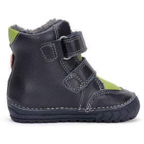 D.D.Step Koalás éjkék-zöld bélelt baba cipő