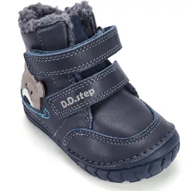D.D.Step Macis éjkék bélelt baba cipő