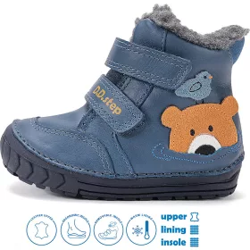 D.D.Step Macis kék bélelt baba cipő