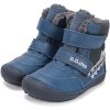 D.D.Step Barefoot Krokodilos kék bélelt kisfiú cipő