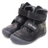 D.D.Step Barefoot Fekete-kheki bélelt fiú cipő