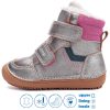 D.D.Step Barefoot Pezsgő-pink bélelt kislány cipő 