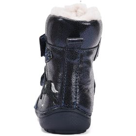 D.D.Step Barefoot Lovas éjkék bélelt kislány cipő