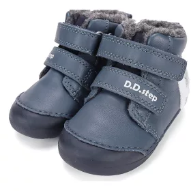 D.D.Step Macis sötétkék bélelt baba cipő 