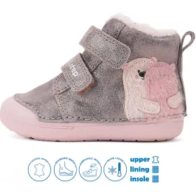 D.D.Step Macis cappuccino bélelt baba cipő 
