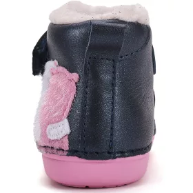 D.D.Step Macis éjkék-pink bélelt baba cipő