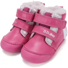 D.D.Step Macis pink bélelt baba cipő