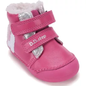 D.D.Step Macis pink bélelt baba cipő