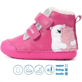 D.D.Step Macis pink bélelt baba cipő
