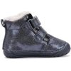 D.D.Step Barefoot Madárkás kék bélelt baba cipő