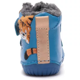 D.D.Step Barefoot Tigrises kék bélelt baba cipő
