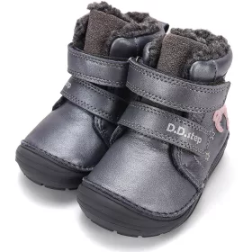 D.D.Step Unikornis szürke bélelt kislány cipő