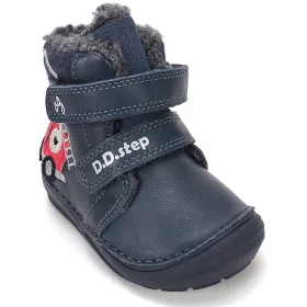 D.D.Step Tűzoltóautós sötétkék bélelt kisfiú cipő