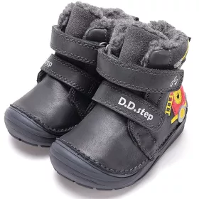 D.D.Step Tűzoltóautós antracit bélelt kisfiú cipő
