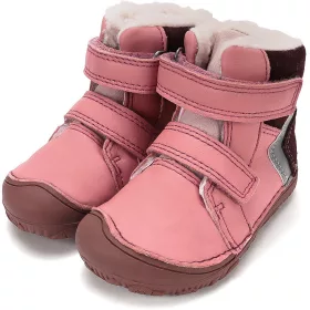 D.D.Step Barefoot Rózsaszín-bordó bélelt kislány cipő