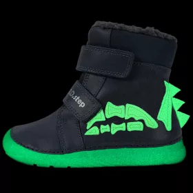 D.D.Step Dínócsontos fluoreszkáló bélelt kisfiú cipő