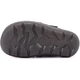   D.D.Step Barefoot T-rex antracit fluoreszkáló bélelt kisfiú cipő