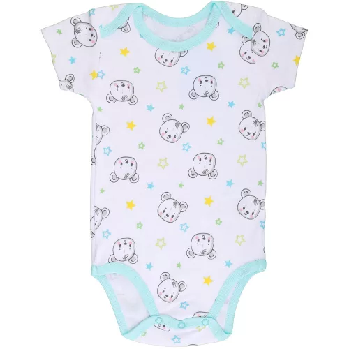 Macis-csillagos fehér baba body