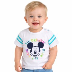 Mickey egér fehér baba póló