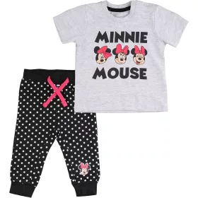 Minnie egér szürke-fekete baba szett