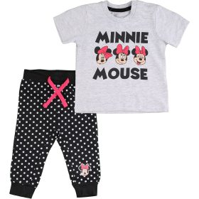 Minnie egér szürke-fekete baba szett