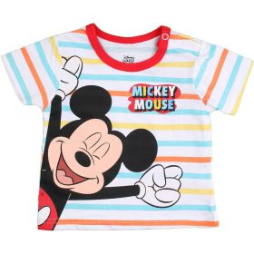 Mickey egér csíkos-piros baba szett