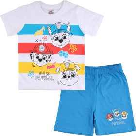 Mancs őrjárat fiú csíkos-kék pizsama