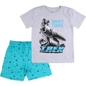 Jurassic world T-Rex szürke-türkiz kisfiú pizsama