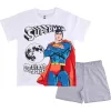 Superman fehér-szürke fiú pizsama