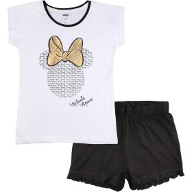 Minnie egér fehér-fekete lány pizsama