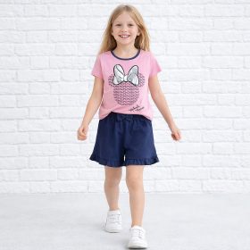 Minnie egér rózsaszín-kék lány pizsama