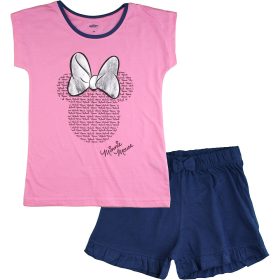 Minnie egér rózsaszín-kék lány pizsama