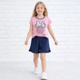 Minnie egér rózsaszín-kék lány pizsama