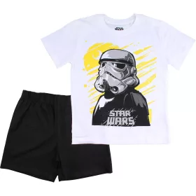 Star Wars fehér-fekete fiú pizsama
