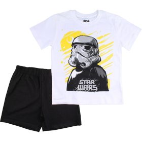 Star Wars fehér-fekete fiú pizsama