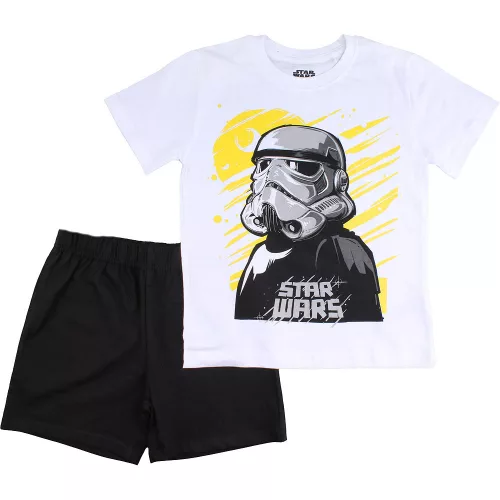 Star Wars fehér-fekete fiú pizsama