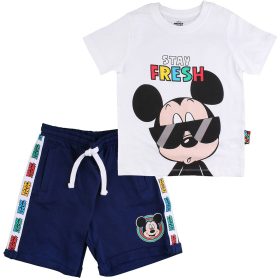 Mickey egér fehér-kék kisfiú szett