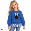 Minnie egér kék kislány belül bolyhos pulóver