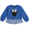 Minnie egér kék kislány belül bolyhos pulóver