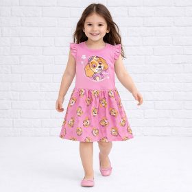 Mancs őrjárat Skye rózsaszín kislány ruha