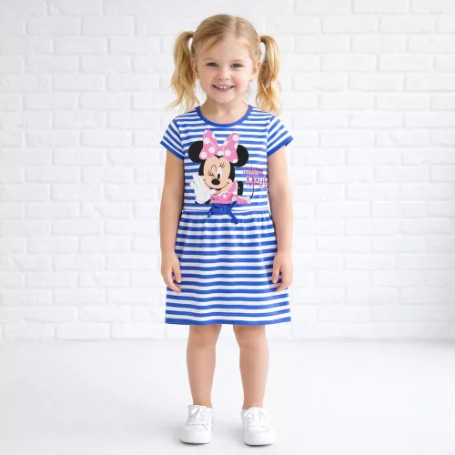 Minnie egér kékcsíkos kislány ruha