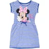 Minnie egér kékcsíkos kislány ruha