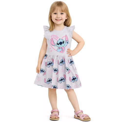 Stitch szürke kislány ruha