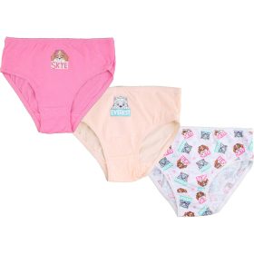   Mancs őrjárat Skye rózsaszín-szürke kislány 3 db-os bugyi szett