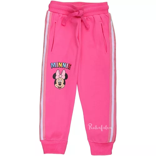 Minnie egér belül bolyhos pink zsebes melegítőnadrág