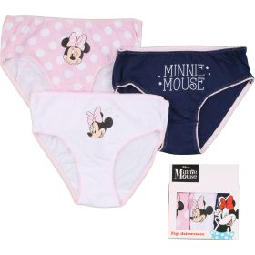 Minnie egér pöttyös-kék kislány 3 db-os bugyi szett